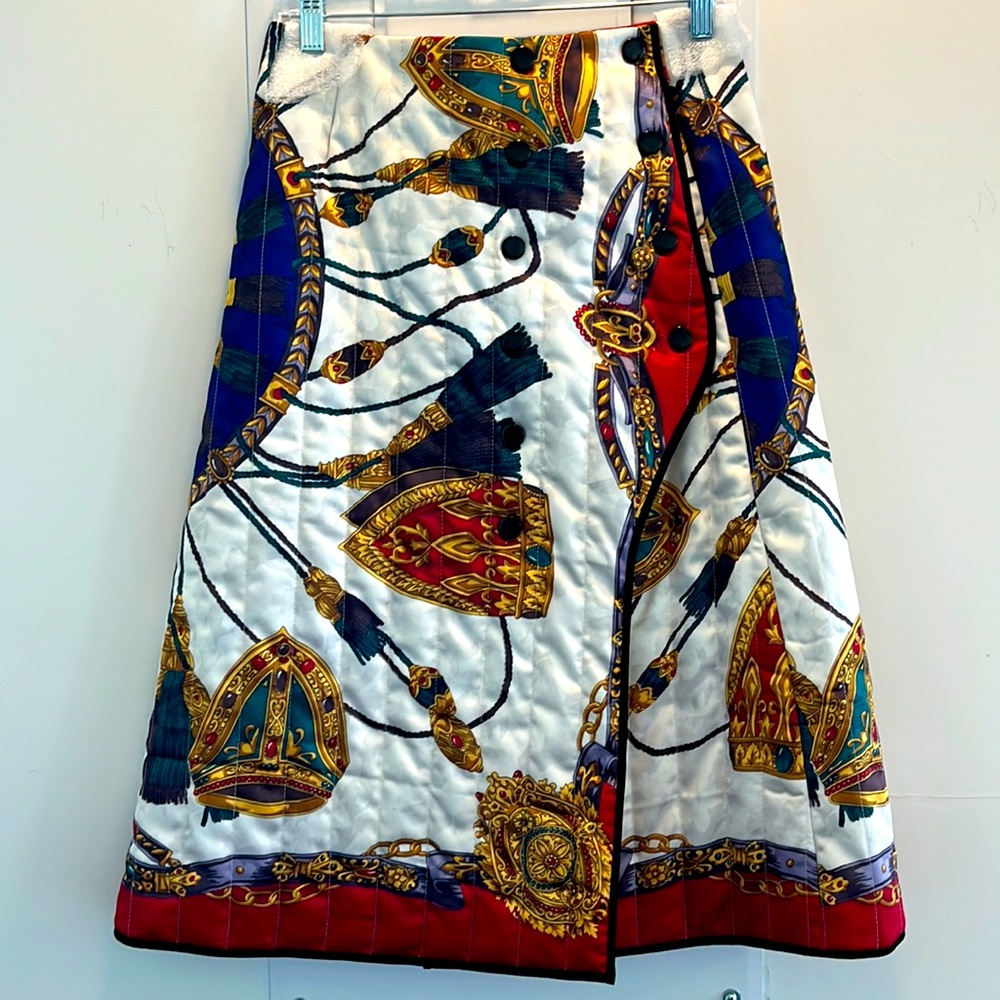 Front Row Shop FABULOUS quilted tassel design skirt Small new with tag
